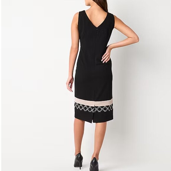 Maya Brooke Almond Black 2 Piece Jacket Dress Set 24W Formal Wedding Church NWT - Picture 5 of 13